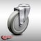 Service Caster 5 Inch SS Gray Polyurethane Wheel Swivel Bolt Hole Caster SCC-SSBH20S514-PPUB - alternate 3